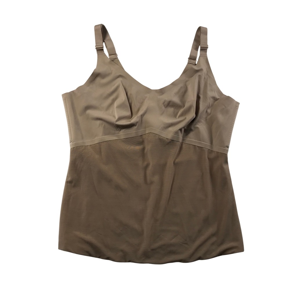 Honeylove LiftWear Cami Sand Beige Shapewear Camisole Size 2X Adjustable Straps